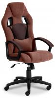 Кресло DRIVER флок/ткань, коричневый, 6/24 фото Кресло DRIVER флок/ткань, коричневый, 6/24. Фото №1