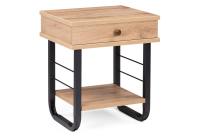 Тумба прикроватная Малгома черная / дуб вотан фото Тумба прикроватная Малгома черная / дуб вотан. Фото №1