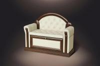 Банкетка с подлокотниками, спинкой и дверкой Б5.12-5 фото Банкетка с подлокотниками, спинкой и дверкой Б5.12-5