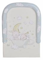 Доска пеленальная Polini kids Зайки на облачках с бортиками, фото Доска пеленальная Polini kids Зайки на облачках с бортиками,. Фото №1