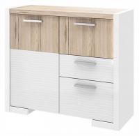 Венето СТЛ.266.02 Комод Дуб санремо/Белый фото Венето СТЛ.266.02 Комод Дуб санремо/Белый