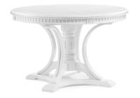 Стол деревянный Нозеан белый / серебро