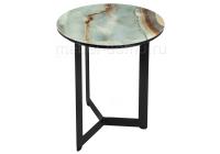 Стол стеклянный Роб D-450 мрамор голубой