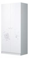Шкаф платяной Polini kids French 1230 Teddy, белый фото Шкаф платяной Polini kids French 1230 Teddy, белый. Фото №1