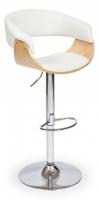 Барный стул VIMTA (mod.4021S) металл/дерево/экокожа, 60х51х91,5-112,5 см, высота сиденья 61,5-82,5 см, белый/натуральный/хром фото Барный стул VIMTA (mod.4021S) металл/дерево/экокожа, 60х51х91,5-112,5 см, высота сиденья 61,5-82,5 см, белый/натуральный/хром. Фото №1
