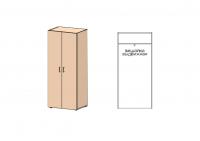 Гардероб гл. 422 мм с задней стенкой ДСП 18мм, широкий Европа Лайт фото Гардероб гл. 422 мм с задней стенкой ДСП 18мм, широкий Европа Лайт
