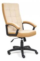 Кресло TRENDY флок/ткань, бежевый/бронза, 7/TW-21 фото Кресло TRENDY флок/ткань, бежевый/бронза, 7/TW-21. Фото №1