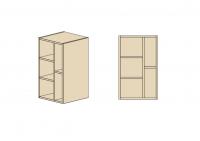 Полка-стеллаж гл. 404 мм с задней стенкой ДСП 18мм, открытая  Европа Лайт фото Полка-стеллаж гл. 404 мм с задней стенкой ДСП 18мм, открытая  Европа Лайт