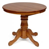 Стол NAVARRESE (mod. E-R36R+12AV NMO-2B) дерево гевея/мдф, D90+30x76см, rustic oak (дуб)