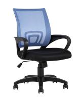 Кресло офисное TopChairs Simple голубое фото Кресло офисное TopChairs Simple голубое