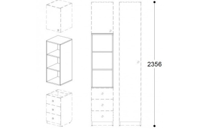 Шкаф верхний Силуэт фото Шкаф верхний Силуэт. Фото №4