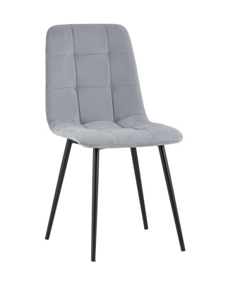 Стул Oliver велюр светло-серый фото Стул Oliver велюр светло-серый. Фото №2