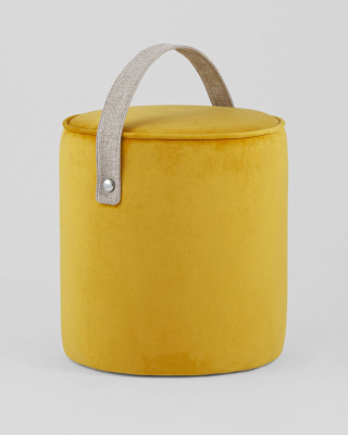 Пуф Джерри велюр оранжевый фото Пуф Джерри велюр оранжевый. Фото №3