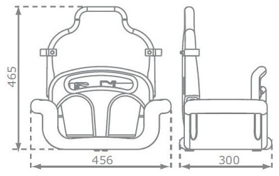 Качели детские Капризун, желтый. Фото