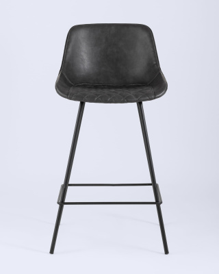 Стул полубарный TEXAS экокожа серый. Фото №5