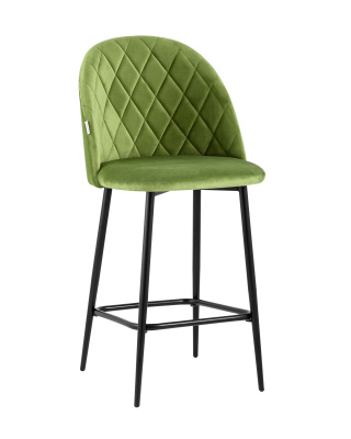 Стул полубарный Марсель велюр травяной фото Стул полубарный Марсель велюр травяной. Фото