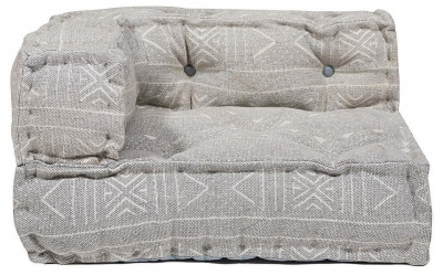 Модуль мягкий угловой  Secret De Maison SICILIA (mod. 10088) cotton Kilim, 80х80х43см, серый. Фото