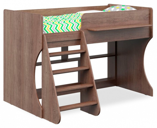 Кровать-чердак Р436 Капризун 2, древесина коричневая светлая дуб фото Кровать-чердак Р436 Капризун 2, древесина коричневая светлая дуб. Фото №1