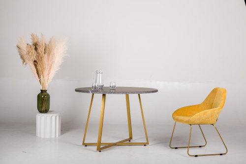 Кресло Kent Грей/Линк Золото. Фото №8