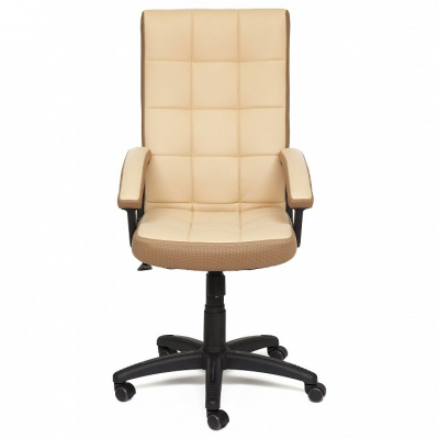 Компьютерное кресло TRENDY кож/зам/ткань,бежевый/бронзовый, 36-34/21. Фото