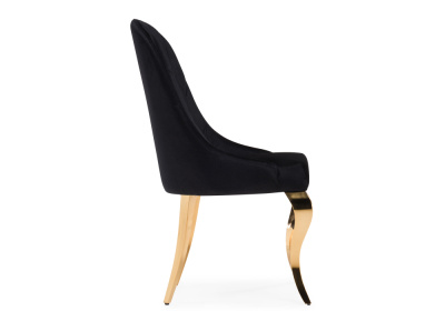 Стул на металлокаркасе Gustav black / gold фото Стул на металлокаркасе Gustav black / gold. Фото №3