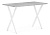 Стол деревянный Алеста Лофт 120 25 мм бетон / белый матовый