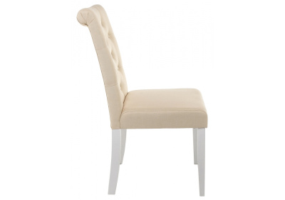 Стул деревянный Amelia white / fabric cream фото Стул деревянный Amelia white / fabric cream. Фото №2