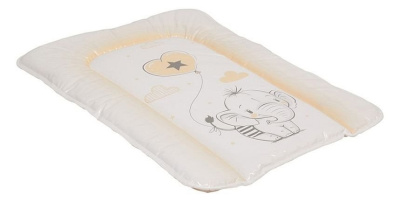 Матрас пеленальный Polini kids Слоник, бежевый. Фото №3
