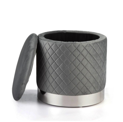 Пуф FS-006-40SV серый. Фото №3