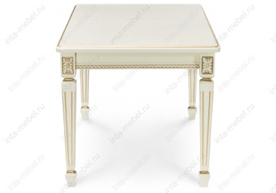 Стол деревянный Шанталь слоновая кость / золото. Фото