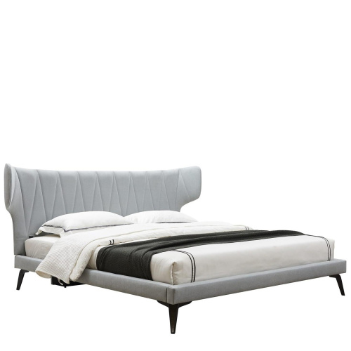 Кровать 1801 серая. Фото №1