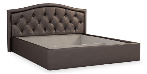 Верона Кровать 1.6 шоколад (экокожа). Фото №1