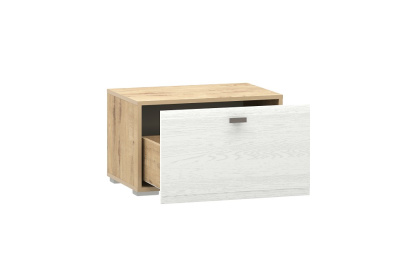 Тумба Snow wood НМ 011.86-02, Белое дерево, Дуб Бунратти. Фото №2