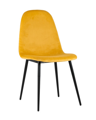 Стул Норман велюр оранжевый фото Стул Норман велюр оранжевый. Фото