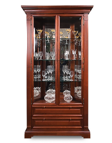 Шкаф с витриной угловой Престиж ГМ 5918Е. Фото №1