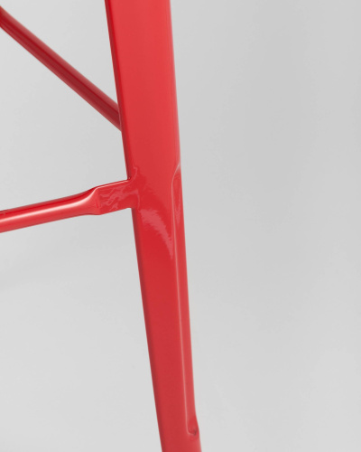 Стул барный TOLIX WOOD красный глянцевый. Фото №8