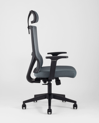 Кресло руководителя TopChairs Local серое. Фото