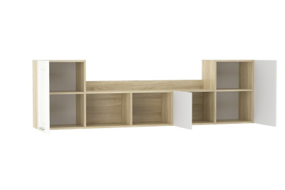 Оливия НМ 011.39-01 М Полка Белое дерево, Дуб Сонома. Фото