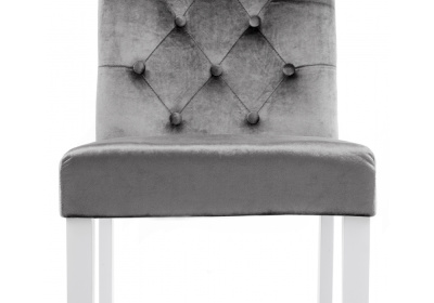 Стул деревянный Amelia white / fabric grey. Фото №4
