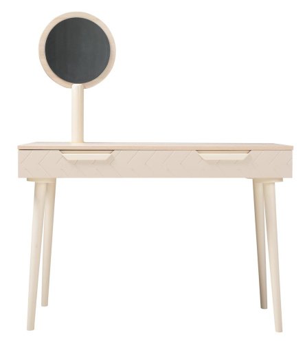 Зеркало для стола туалетного Сканди Жемчужно-белый. Фото №6