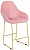 Кресло полубар Kent Розов/Линк Золото