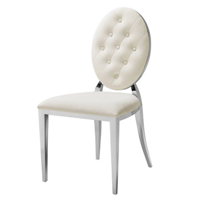 Стул Y110С бежевый бархат. Фото