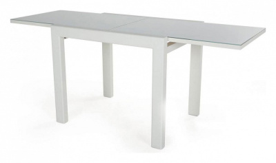 Стол Джокер-Лайт 700*900(1800)*750 (Белый/стекло белое). Фото №2