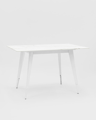 Стол обеденный Ричмонд 120*80 белый стеклянный фото Стол обеденный Ричмонд 120*80 белый стеклянный. Фото №3