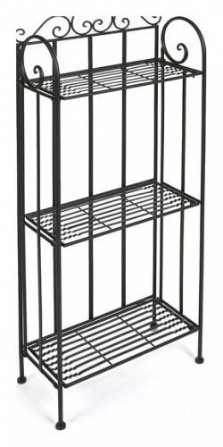 Этажерка Secret De Maison 004 стальной сплав, 42х20х108см, черный (поставляется только по 4 шт). Фото №2