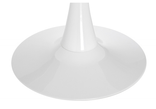 Стол стеклянный Tulip 90 белый. Фото №2