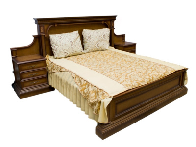 Кровать 2-х спальная Верона -27 М (160) с двумя тумбами (без основания) фото Кровать 2-х спальная Верона -27 М (160) с двумя тумбами (без основания). Фото №2