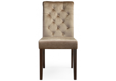 Стул деревянный Amelia dark walnut / fabric beige фото Стул деревянный Amelia dark walnut / fabric beige. Фото №2