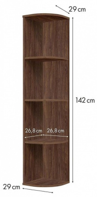 Стеллаж Polini Home Smart, коричневый. Фото №5