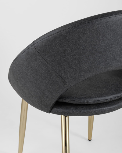 Стул Кензи экокожа темно-серый. Фото №8